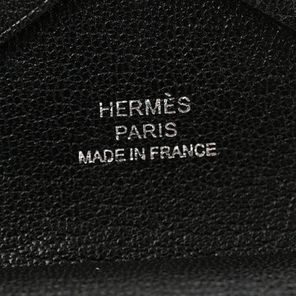 Hermes Chevre Mysore Calvi Duo Card Case Black 6 of 8
