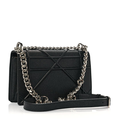 Christian Dior Grained Calfskin Medium Diorama Flap Bag Black 2 of 7