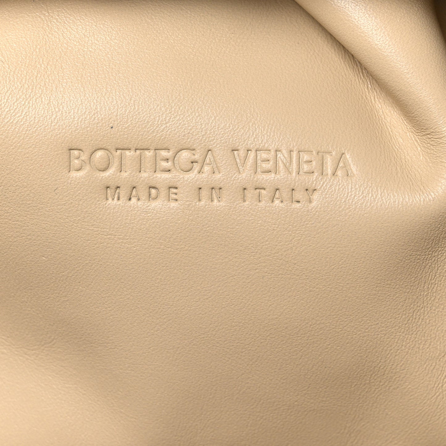 Smooth Butter Calf The Pouch Oversized Clutch Tapioca