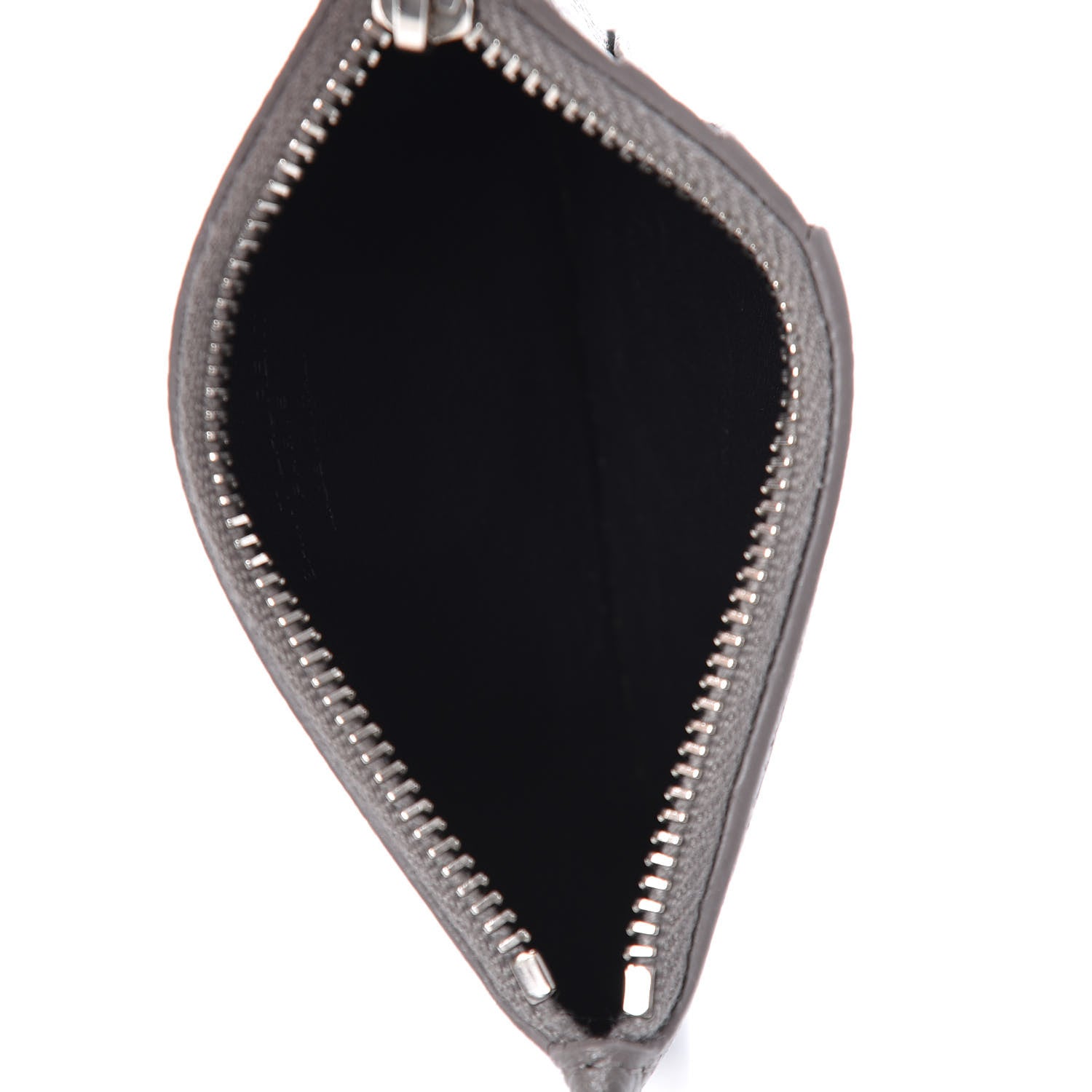 Saint Laurent Grained Calfskin 5 Fragments Zip Pouch Card Holder Earth 5 of 6