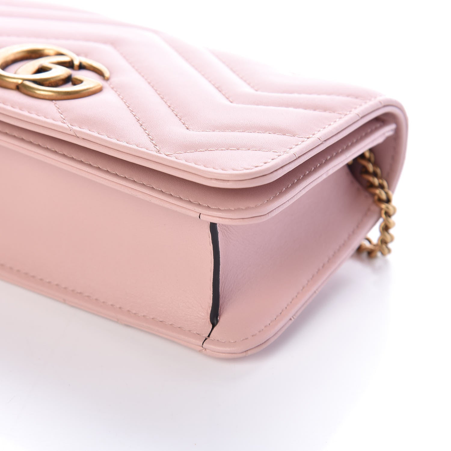 Gucci Calfskin Matelasse GG Marmont Mini Bag Perfect Pink 8 of 8