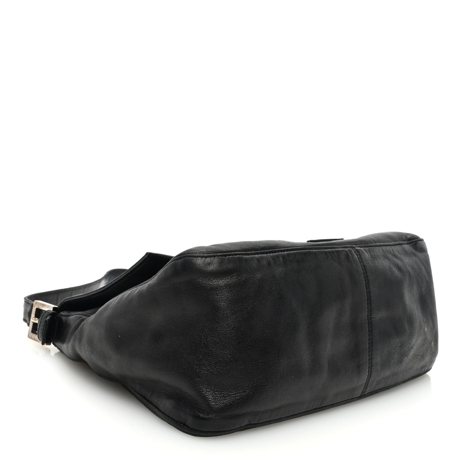 Fendi Calfskin Big Forever Mama Baguette Black 4 of 11