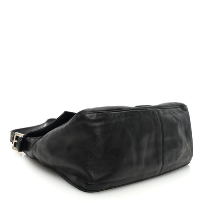 Fendi Calfskin Big Forever Mama Baguette Black 4 of 11