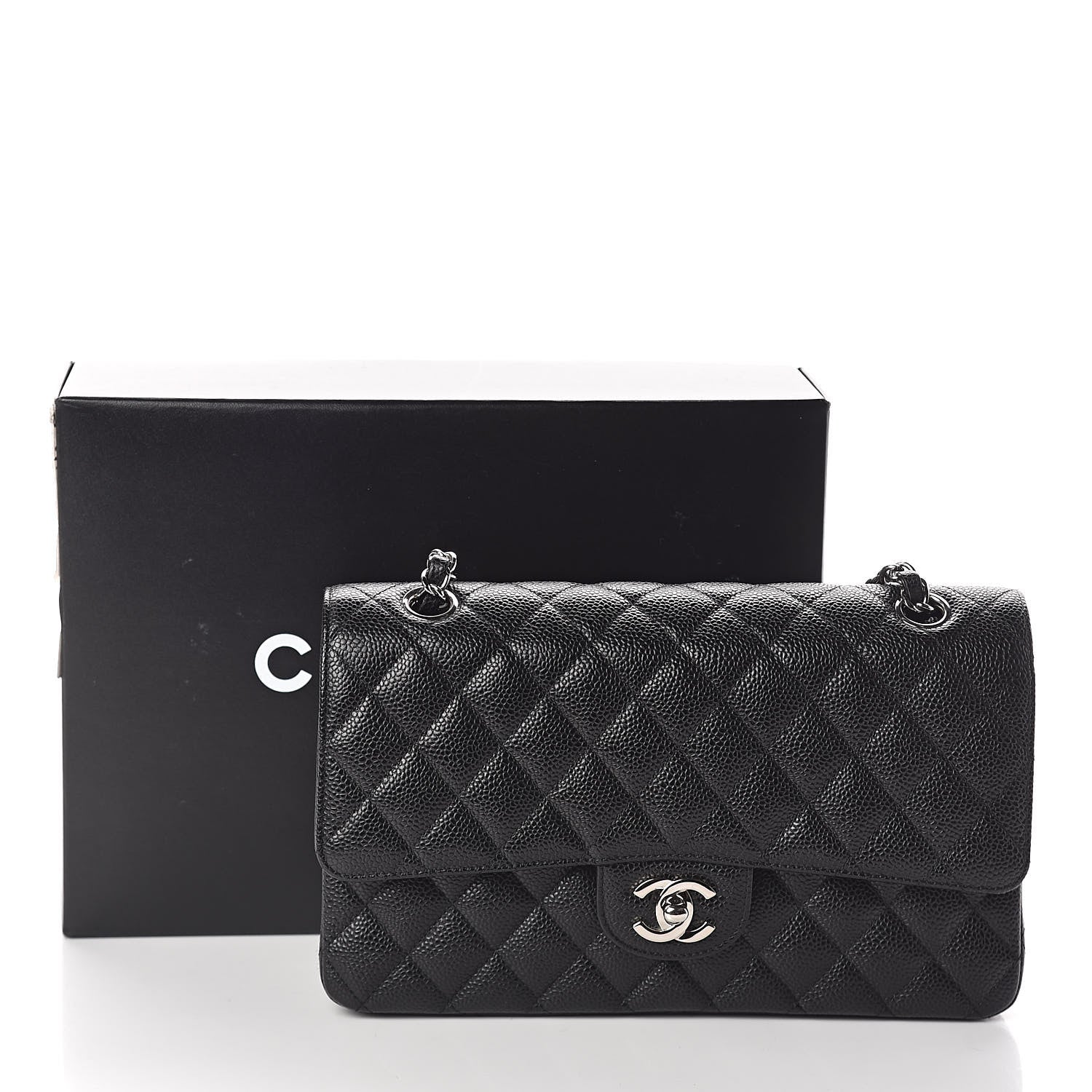 Chanel Caviar Quilted Medium Double Flap Black 11 of 11