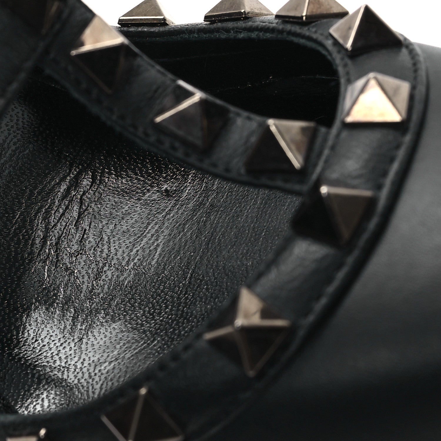 Valentino Garavani Calfskin Nappa Rockstud Ankle Strap 100mm Pumps 36.5 Black 9 of 9