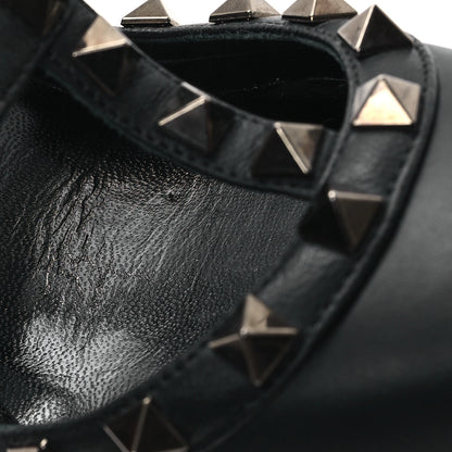 Valentino Garavani Calfskin Nappa Rockstud Ankle Strap 100mm Pumps 36.5 Black 9 of 9