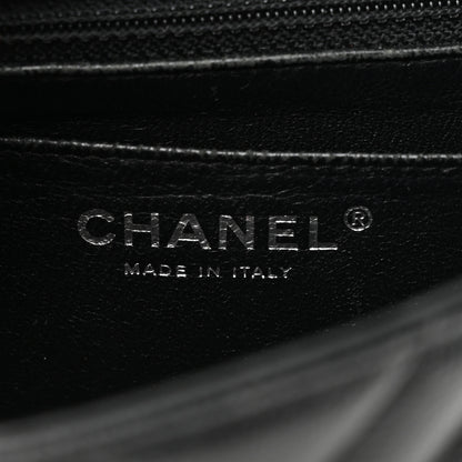 Chanel Caviar Chevron Quilted Mini Square Flap Black 6 of 10