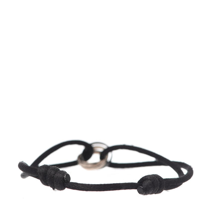 Cartier 18K White Gold Ceramic Trinity Cord Bracelet Black 3 of 6