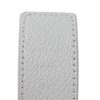 Louis Vuitton Taurillon Calfskin LV Initiales Reversible Belt 80 32 White Pink 7 of 7