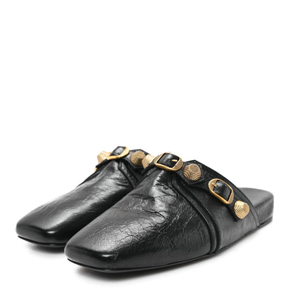 Balenciaga Agneau Arena Cagole Cosy Mules 37.5 Black 4 of 10