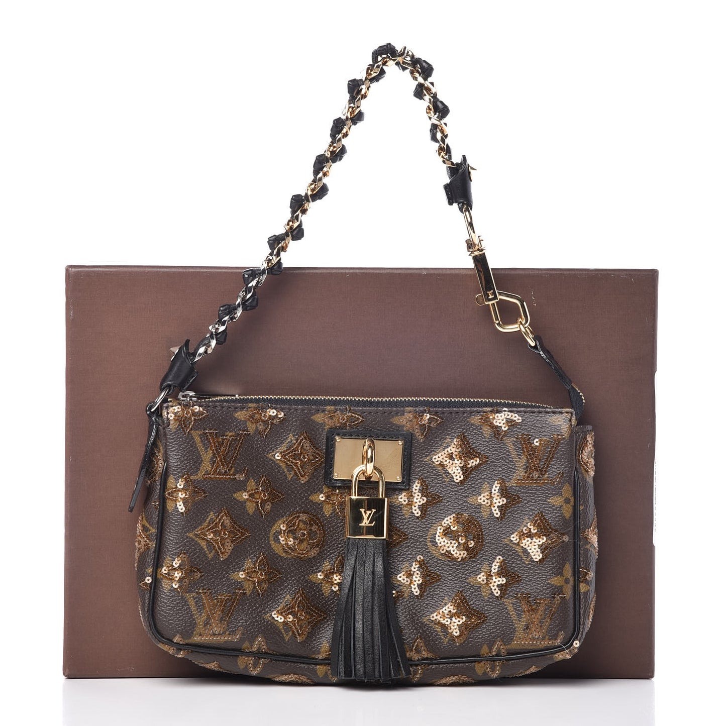 Monogram Sequins Eclipse Pochette Gold