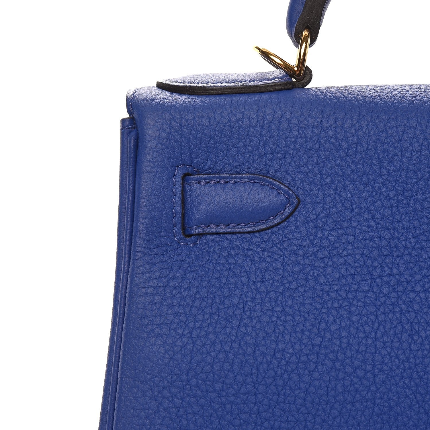 Hermes Togo Kelly Retourne 28 Bleu Electrique 11 of 32