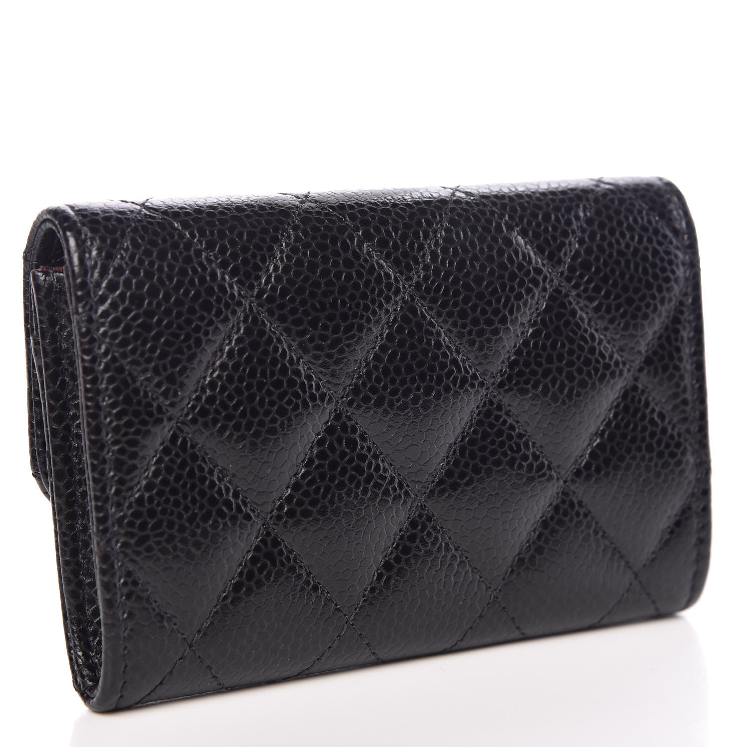 Chanel Caviar Quilted Flap Card Holder Black 3 of 9