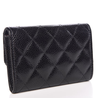 Chanel Caviar Quilted Flap Card Holder Black 3 of 9
