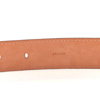 Louis Vuitton Damier Ebene 30mm Ellipse Belt 85 34 5 of 7