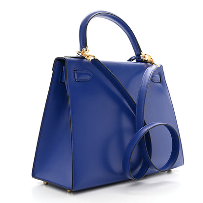 Hermes Tadelakt Kelly Sellier 28 Bleu Electrique 3 of 11