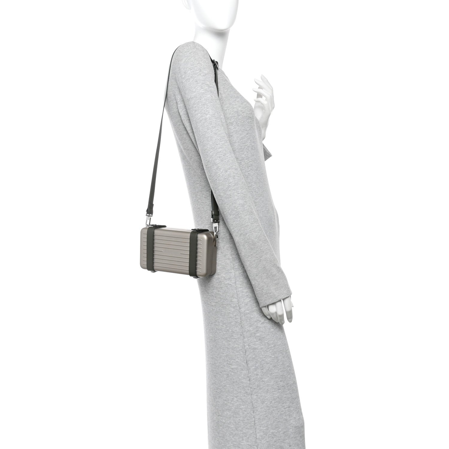 Rimowa Gloss Polycarbonate Personal Cross-Body Bag Titanium 2 of 9