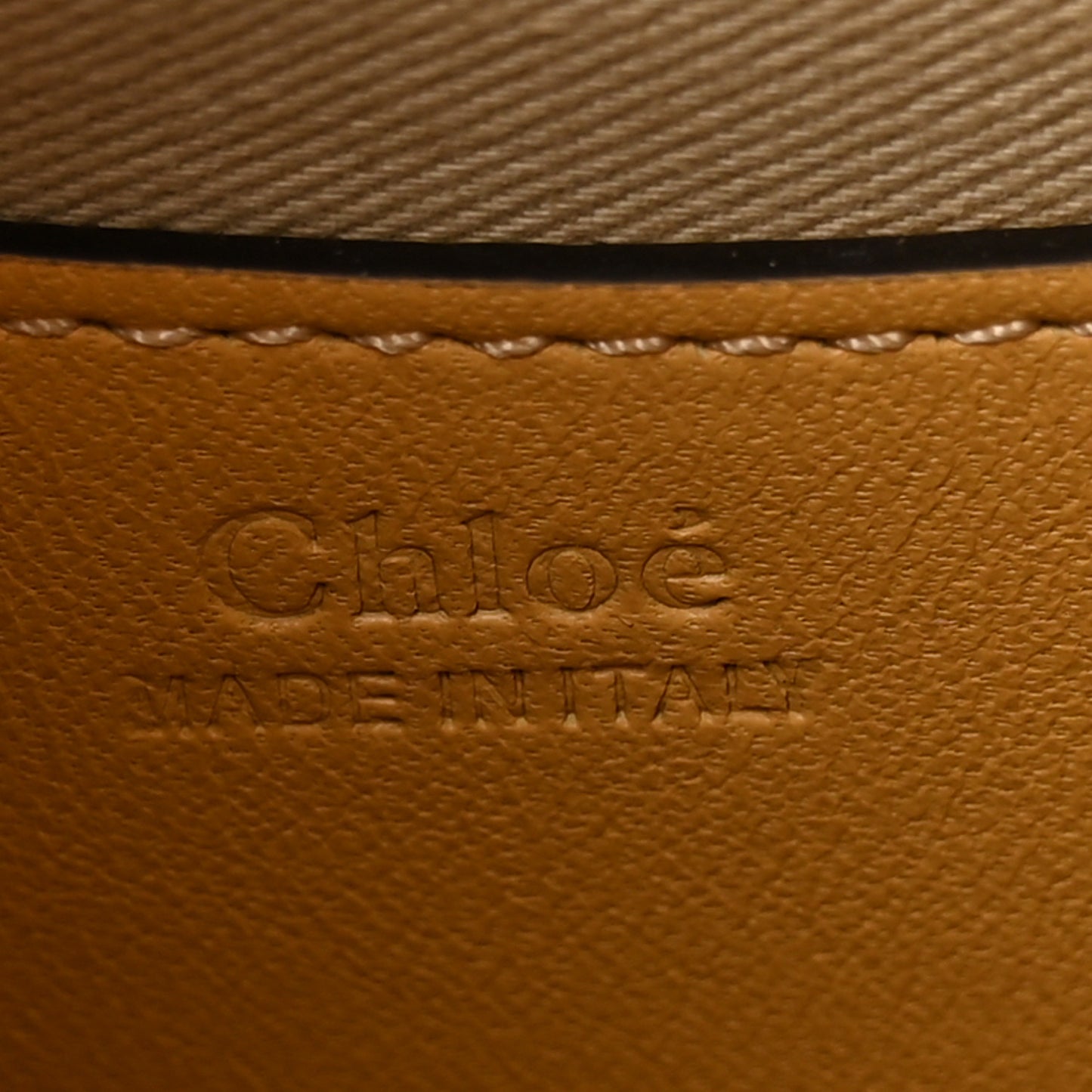 Calfskin Crocodile Embossed Small Tess Bag Honey Gold