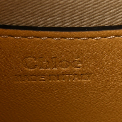 Chloe Calfskin Crocodile Embossed Small Tess Bag Honey Gold 6 of 13