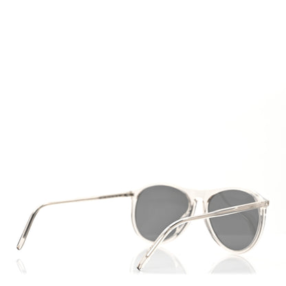 Saint Laurent Acetate Thin Pilot Sunglasses SE 667 Transparent 4 of 9