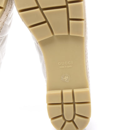 Gucci Nappa Matelasse GG Marmont Platform Espadrilles 39 Great White 6 of 9