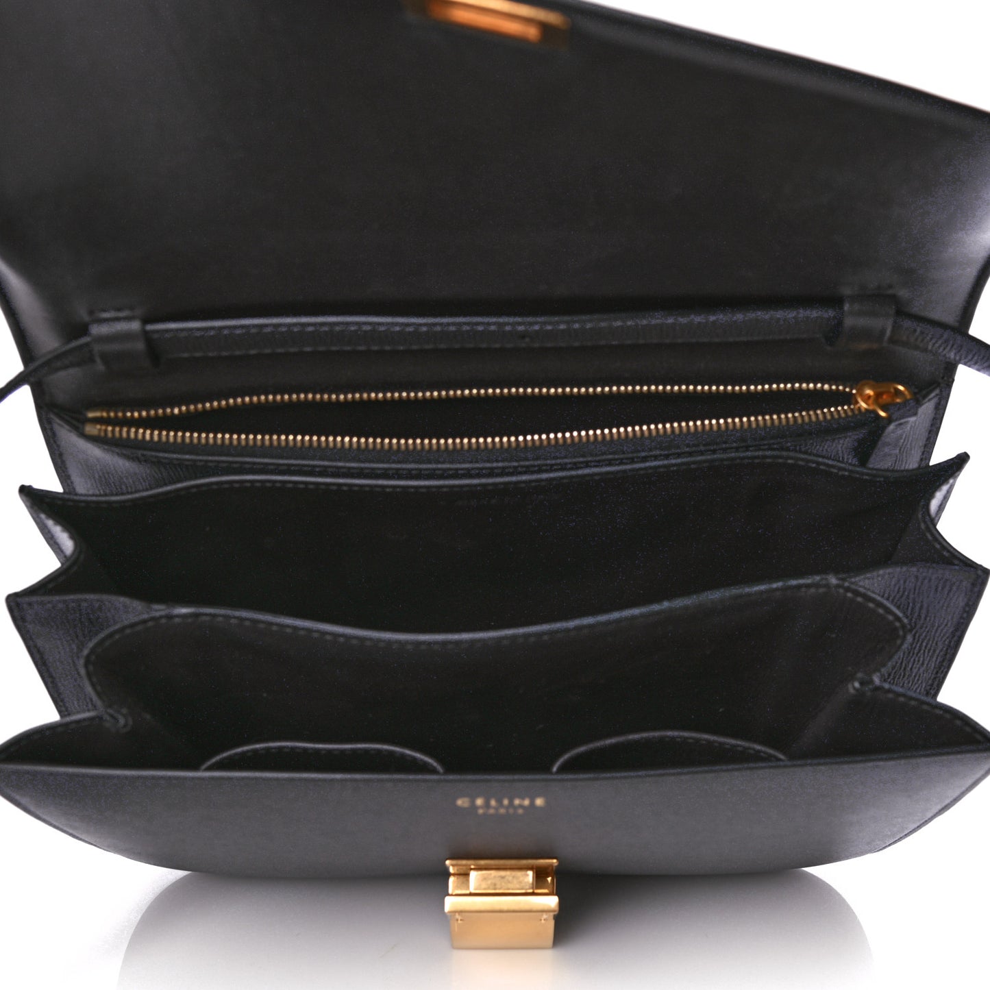 Liege Calfskin Medium Classic Box Flap Bag Liquorice