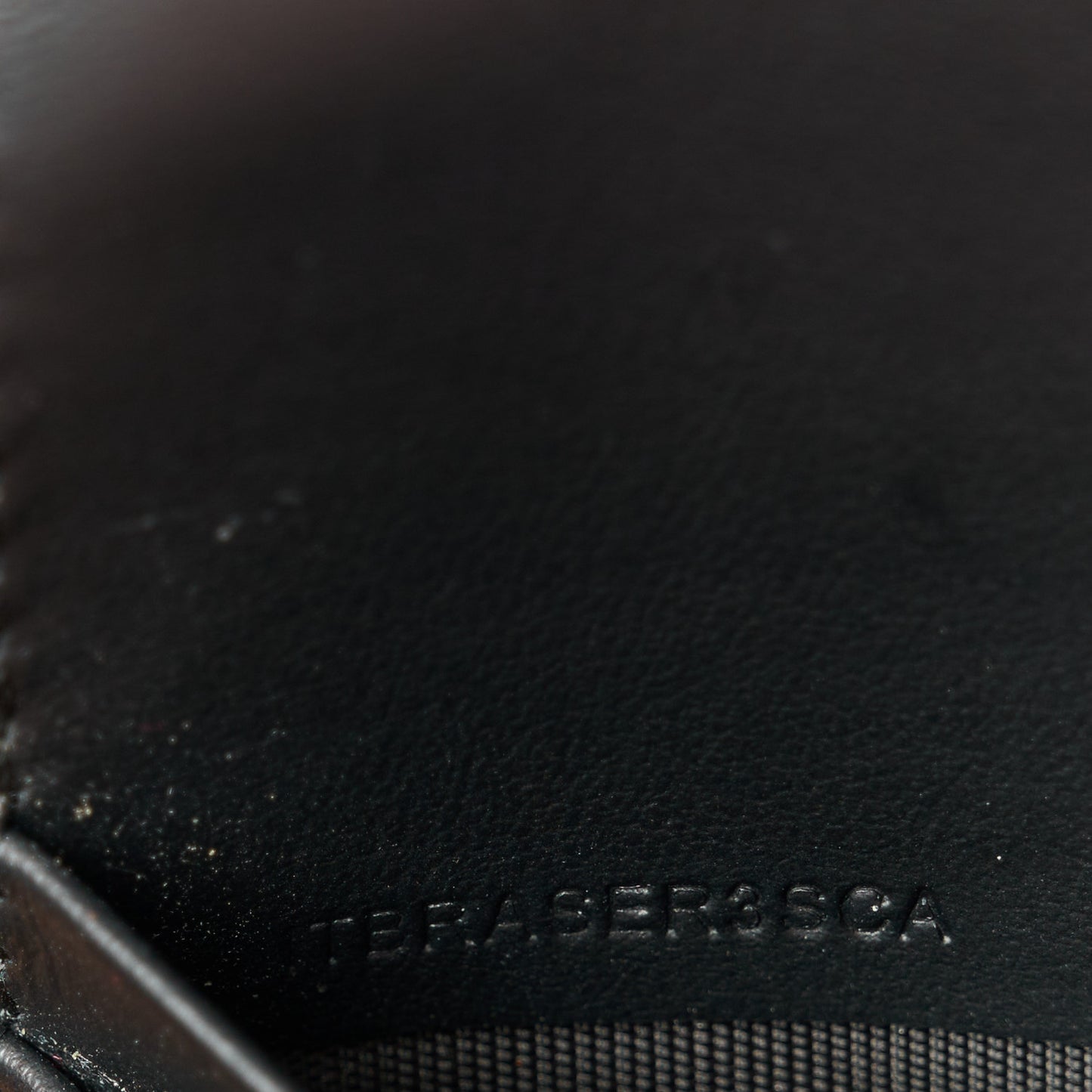 Grained Calfskin Peyton TB Crossbody Bag Black