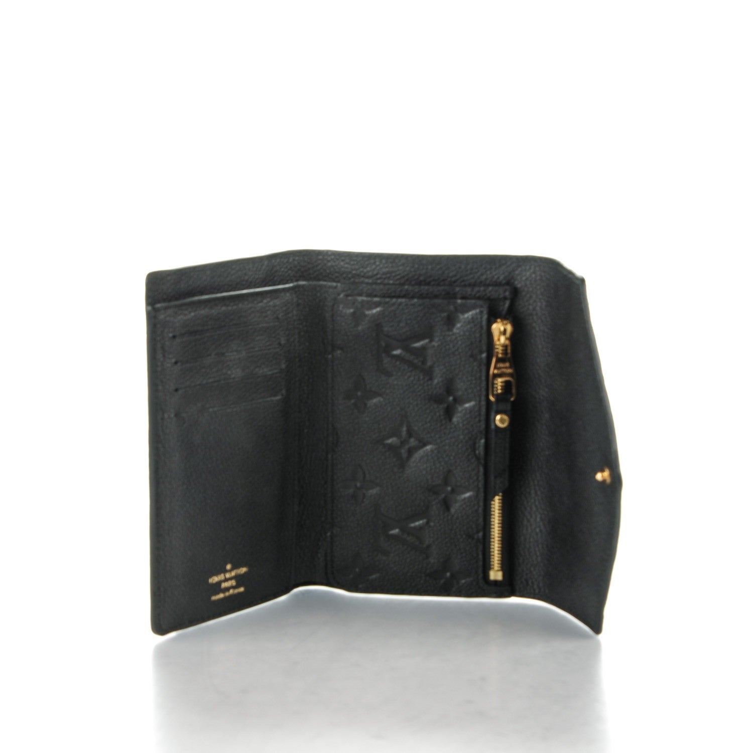 Louis Vuitton Empreinte Compact Curieuse Wallet Black 5 of 7