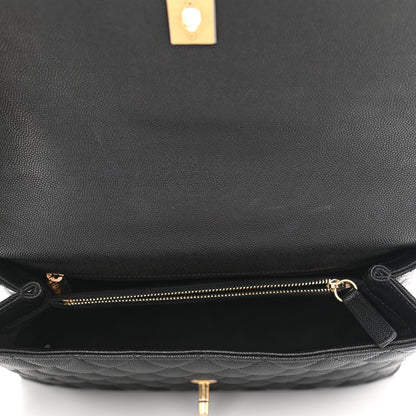 Chanel Caviar Lizard Quilted Small Coco Handle Flap Black 4 of 11