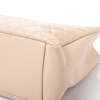 Chanel Caviar Quilted Grand Shopping Tote GST Beige Clair 8 of 10