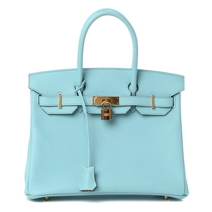 Hermes Epsom Birkin 30 Bleu Atoll 1 of 11