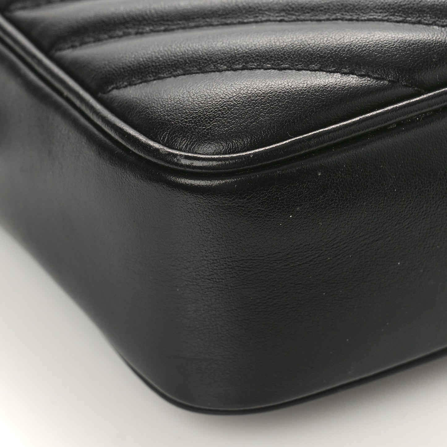 Calfskin Matelasse Monogram Monochrome Lou Camera Bag Black