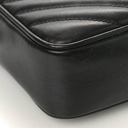 Saint Laurent Calfskin Matelasse Monogram Monochrome Lou Camera Bag Black 7 of 8