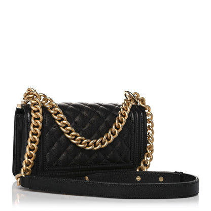 Chanel Caviar Quilted Small Boy Flap Black 3 of 12