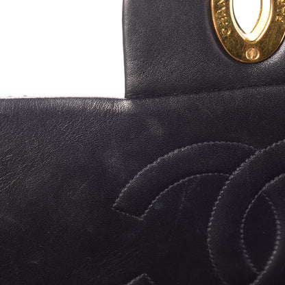 Chanel Lambskin Quilted XL Jumbo Single Flap Black 16 of 18