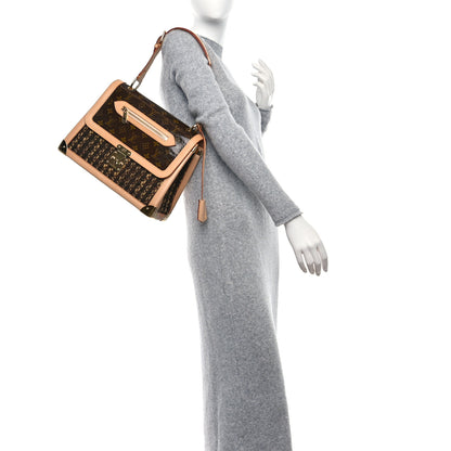 Louis Vuitton Monogram Ambre Tweedy Zip GM 2 of 8