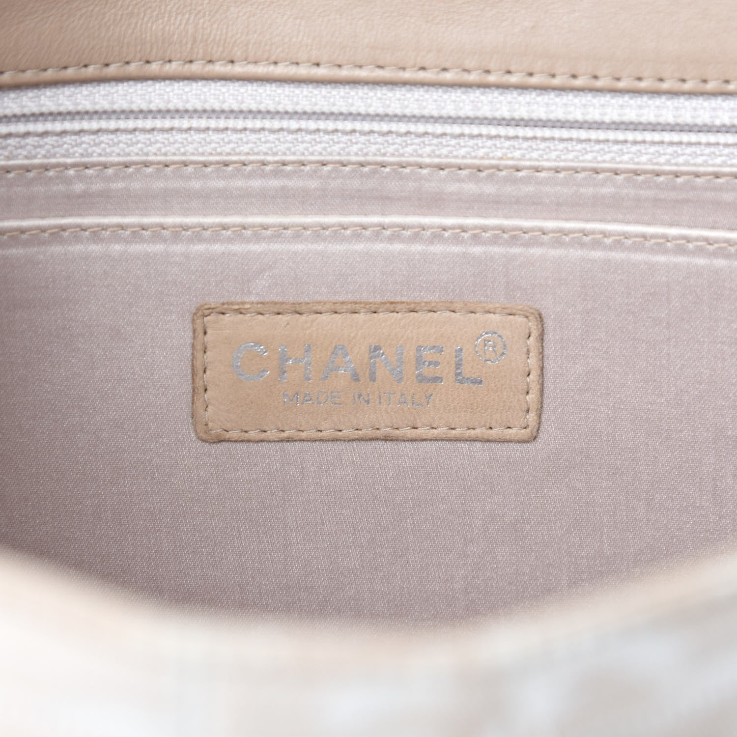 Chanel Nylon Medium Travel Flap Light Beige 11 of 13