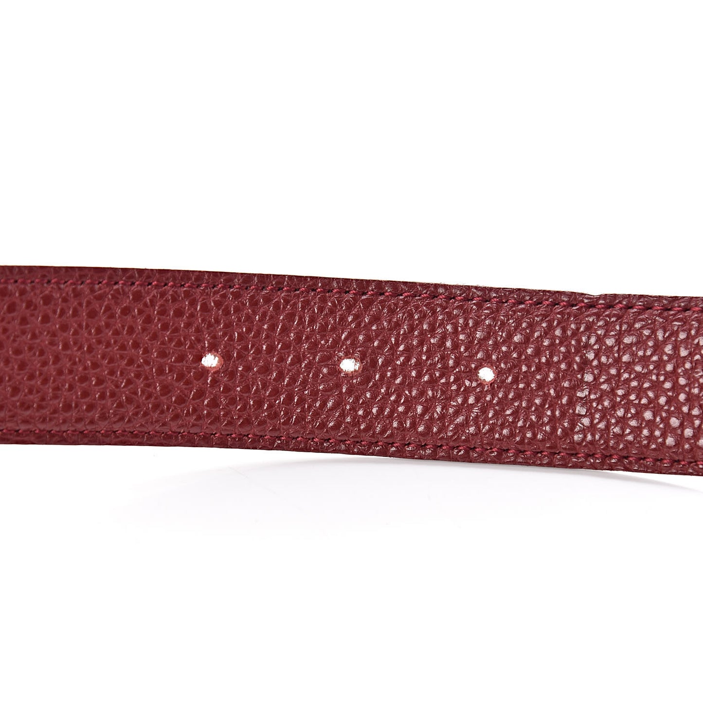 Togo Epsom 32mm Martelee H Belt 75 Rouge H Black