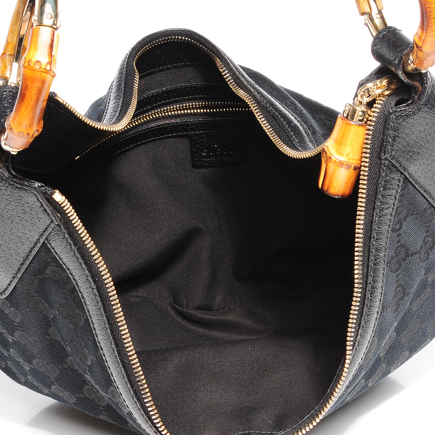 Monogram Bamboo Ring Hobo Black