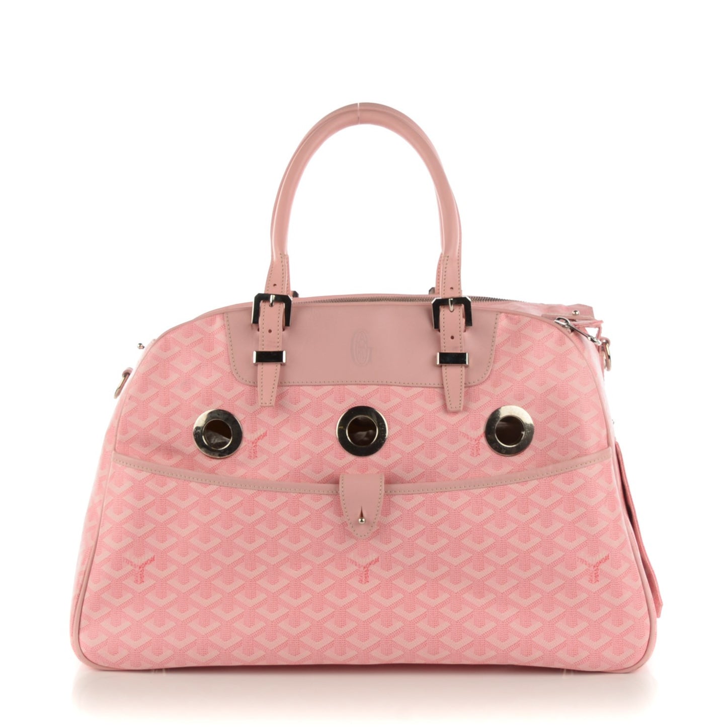 Goyardine Sac Hulot Pet Carrier PM Pink
