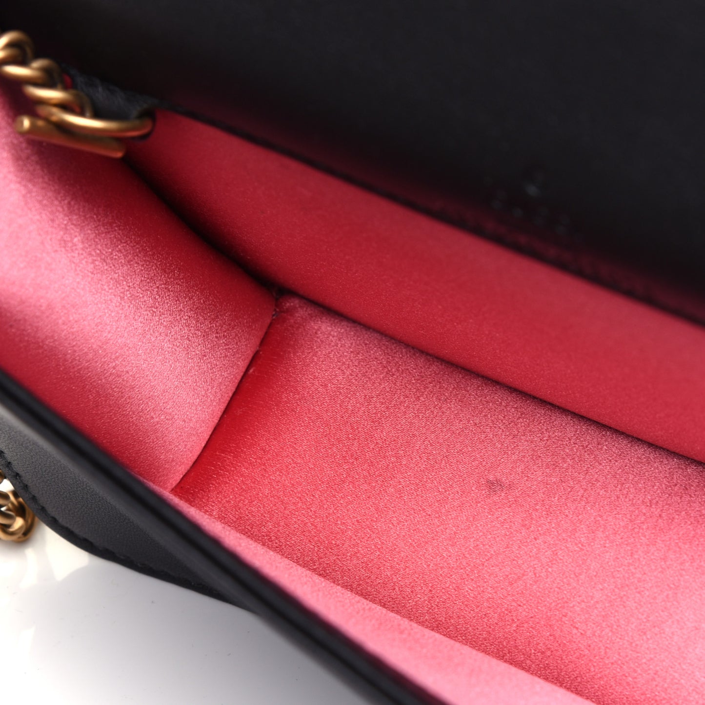 Velvet Matelasse GG Marmont Mini Bag Black