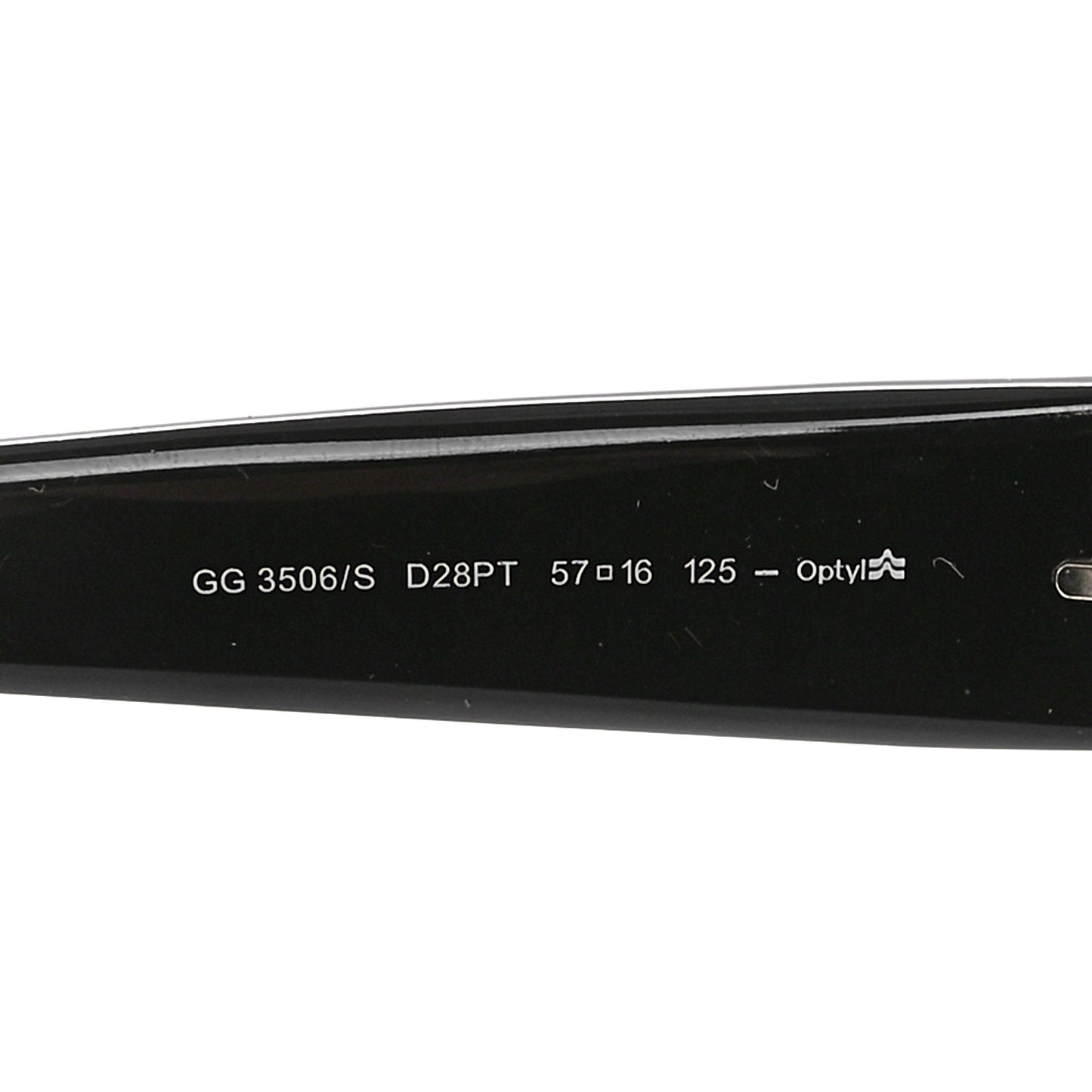 Acetate Square Frame Sunglasses GG3506S Black