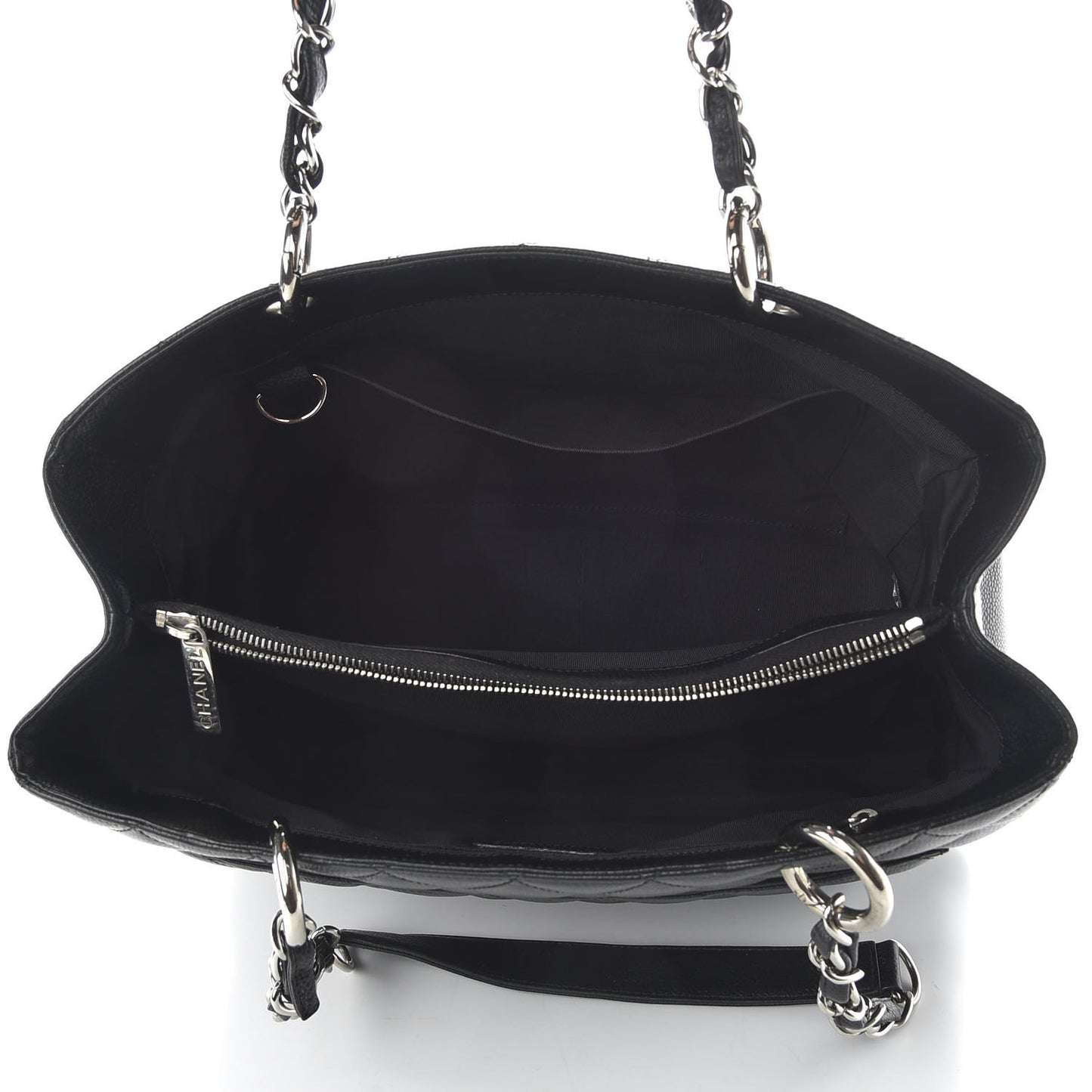 Caviar Quilted Grand Shopping Tote GST Black