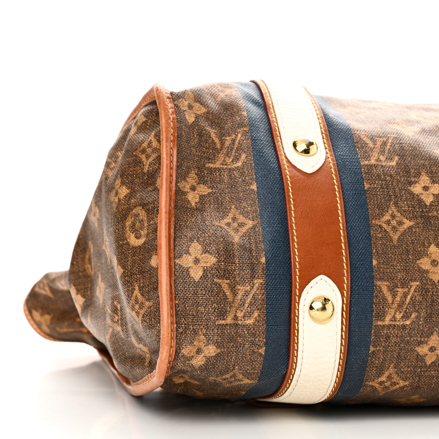 Louis Vuitton Monogram Rayures Tisse Sac GM Blue 7 of 8