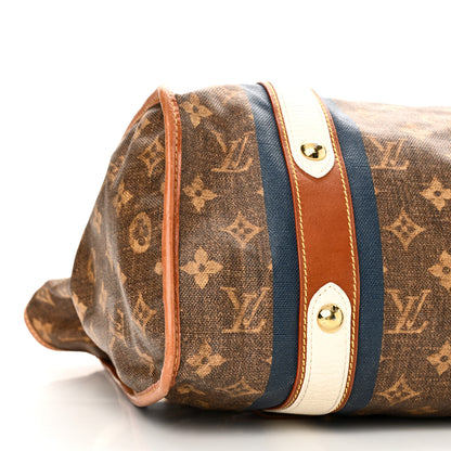 Louis Vuitton Monogram Rayures Tisse Sac GM Blue 7 of 8