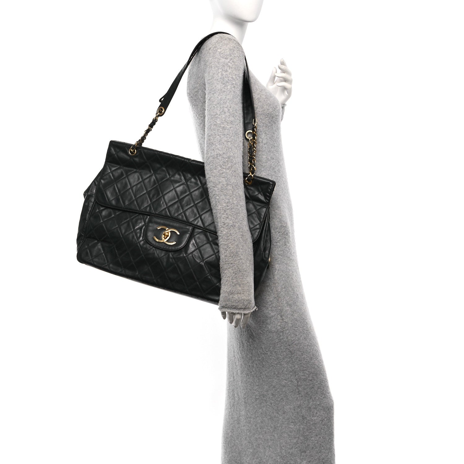 Chanel Vinyl XXL Jumbo Maxi Flap Bag 2 of 10