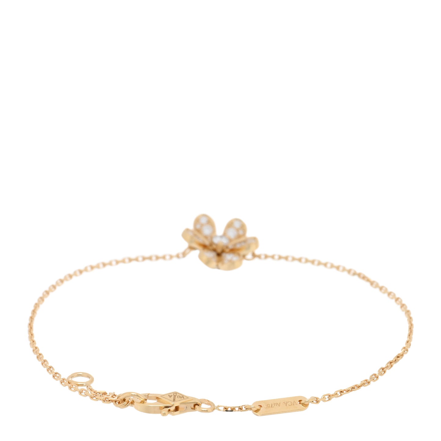 18K Yellow Gold Diamond Mini Frivole Pave Bracelet