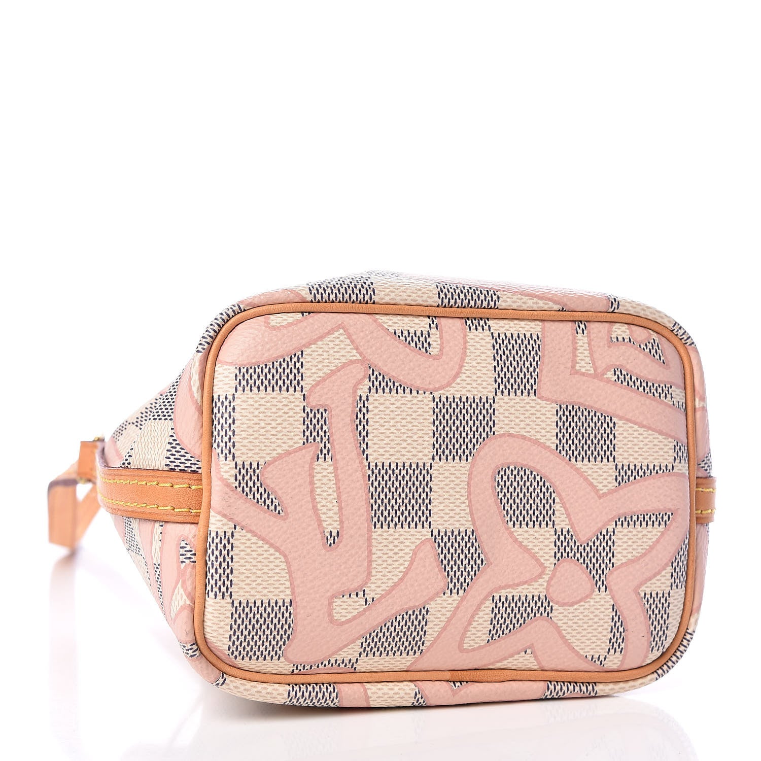 Louis Vuitton Damier Azur Tahitienne Nano Noe Rose Ballerine 4 of 9