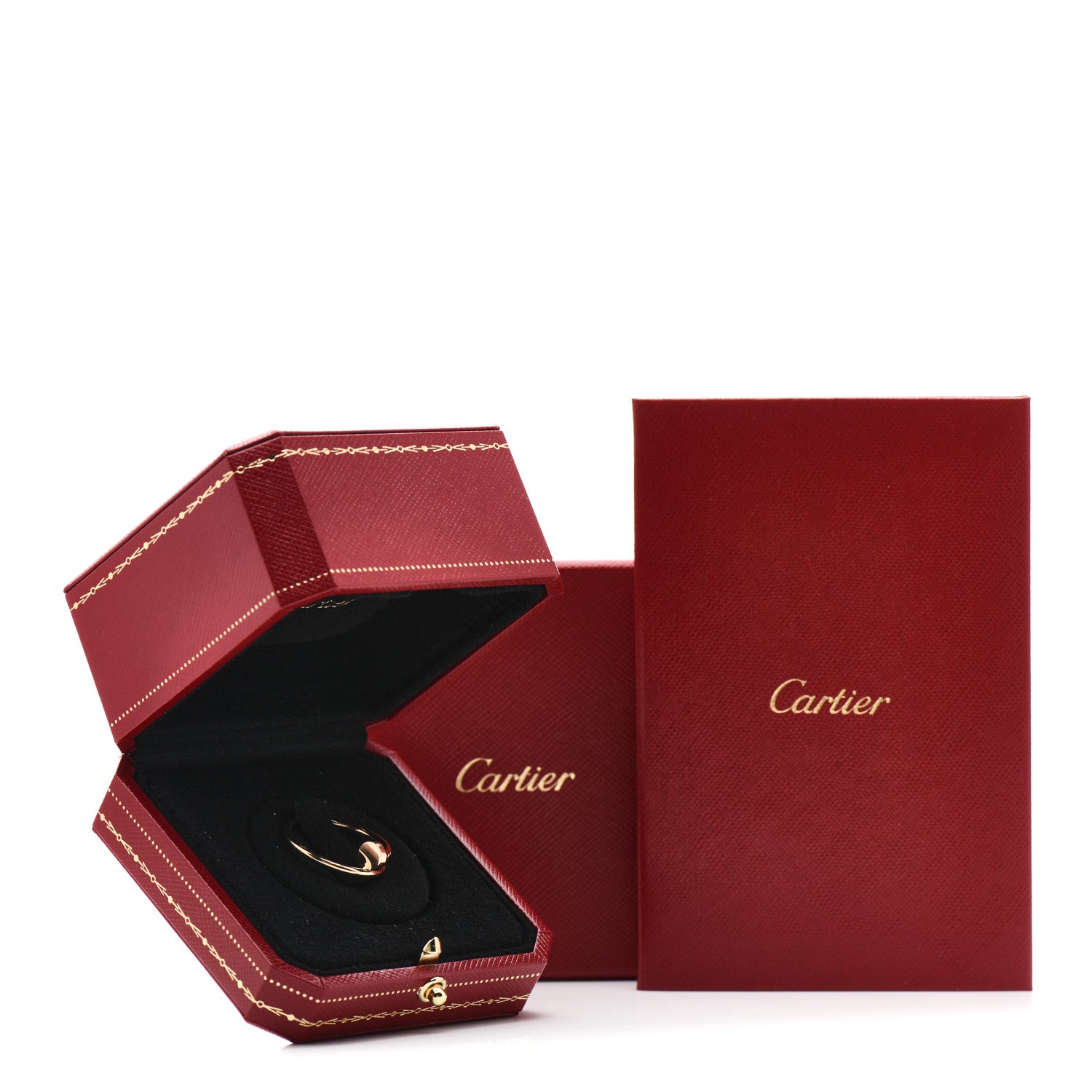 Cartier 18K Yellow Gold Small Juste Un Clou Ring 56 7.5 5 of 5