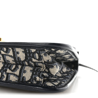 Christian Dior Oblique Small DiorAddict Flap Bag Navy Blue 9 of 9